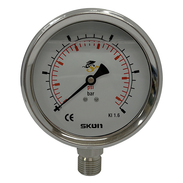 Манометр радиальный SKON 421-23-143-G1000J (100 мм, 0-1000 бар, 1/2")