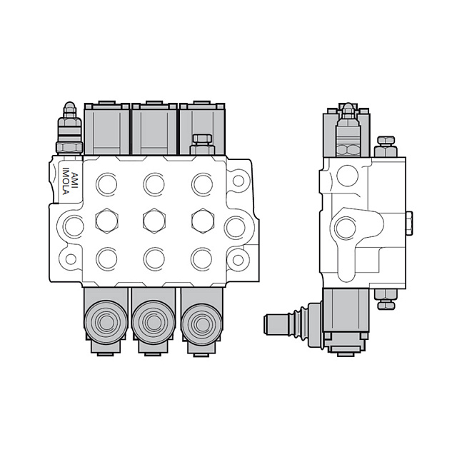 Распределитель AMI 303 P2S(160) AB6 C2 R4(200) x3
